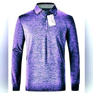 NEW Speed Your Run Athlesure Polo Golf Shirt. Moisture Wicking. 3XL, Men. Purple